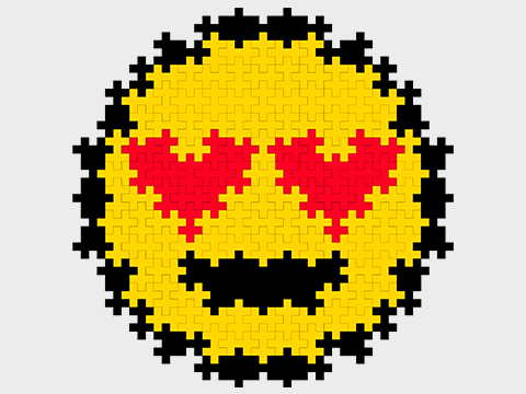 Emoji med hjärtögon