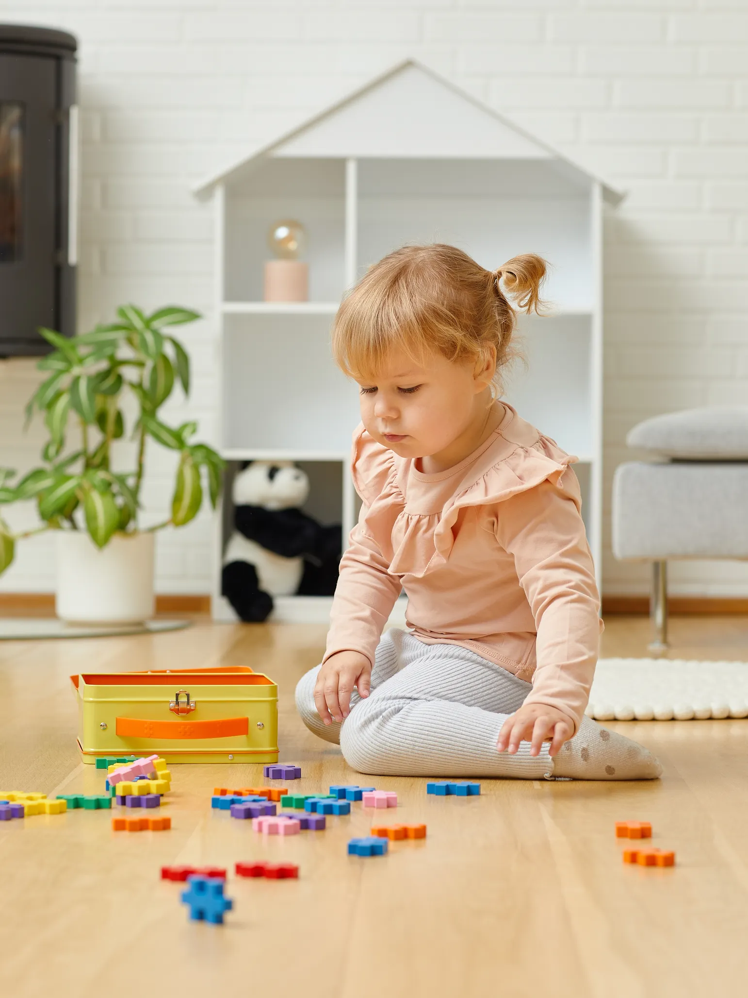 BIG Gul Metallväska - 70 stk