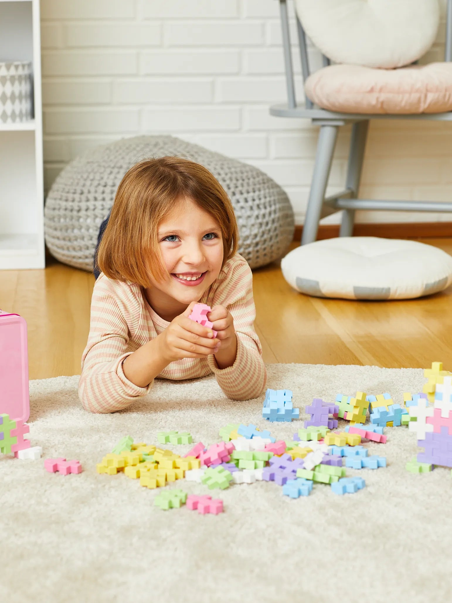 BIG Ljusrosa Metallväska - 70 stk