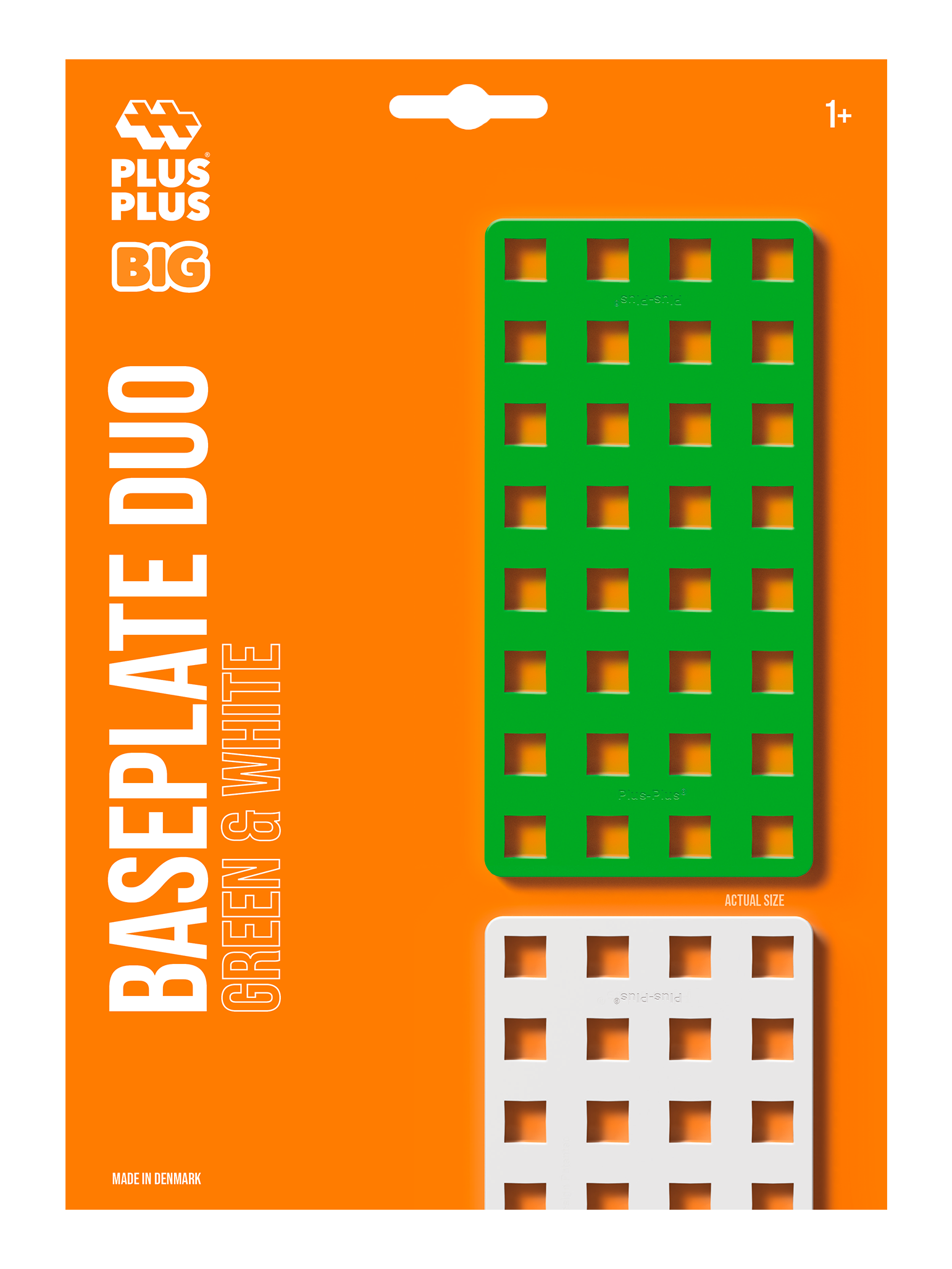 BIG byggplattor 2 stk - Grön och Vit