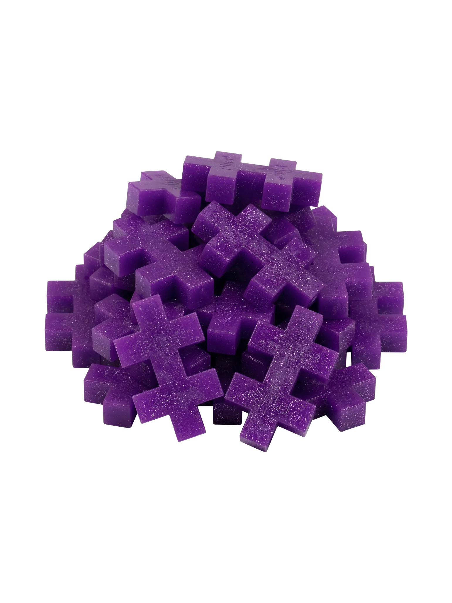 BIG Lila Glitter - 25 stk