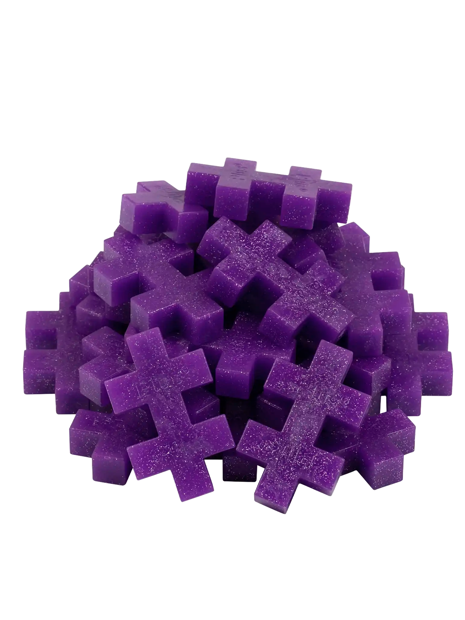 BIG Lila Glitter - 25 stk