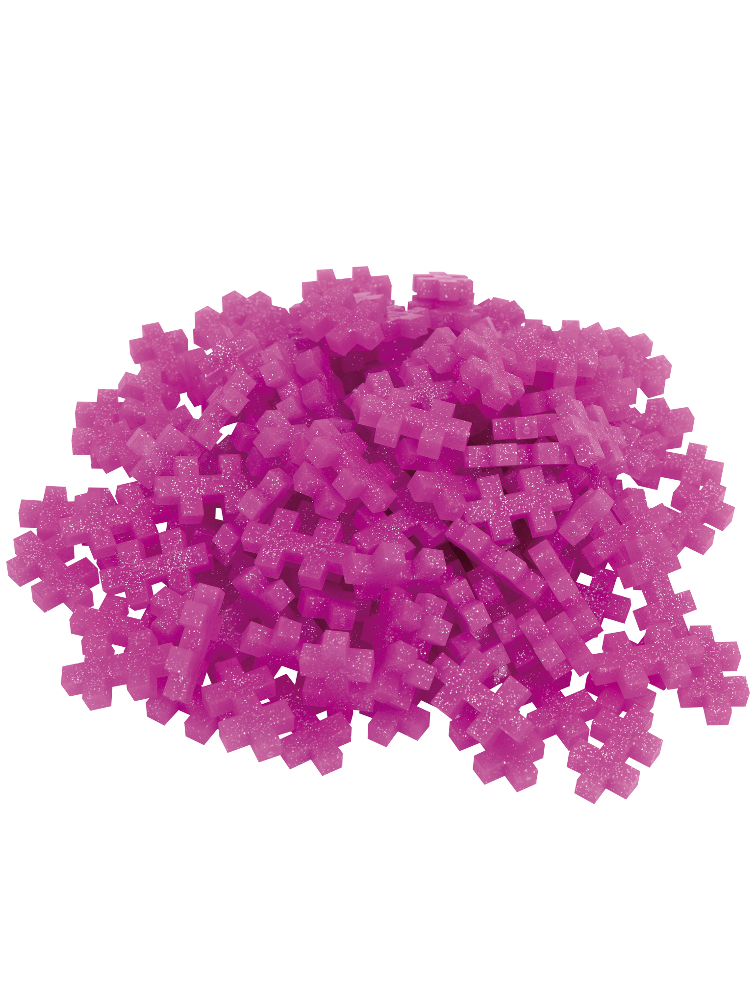 Glitterrosa - 150 stk