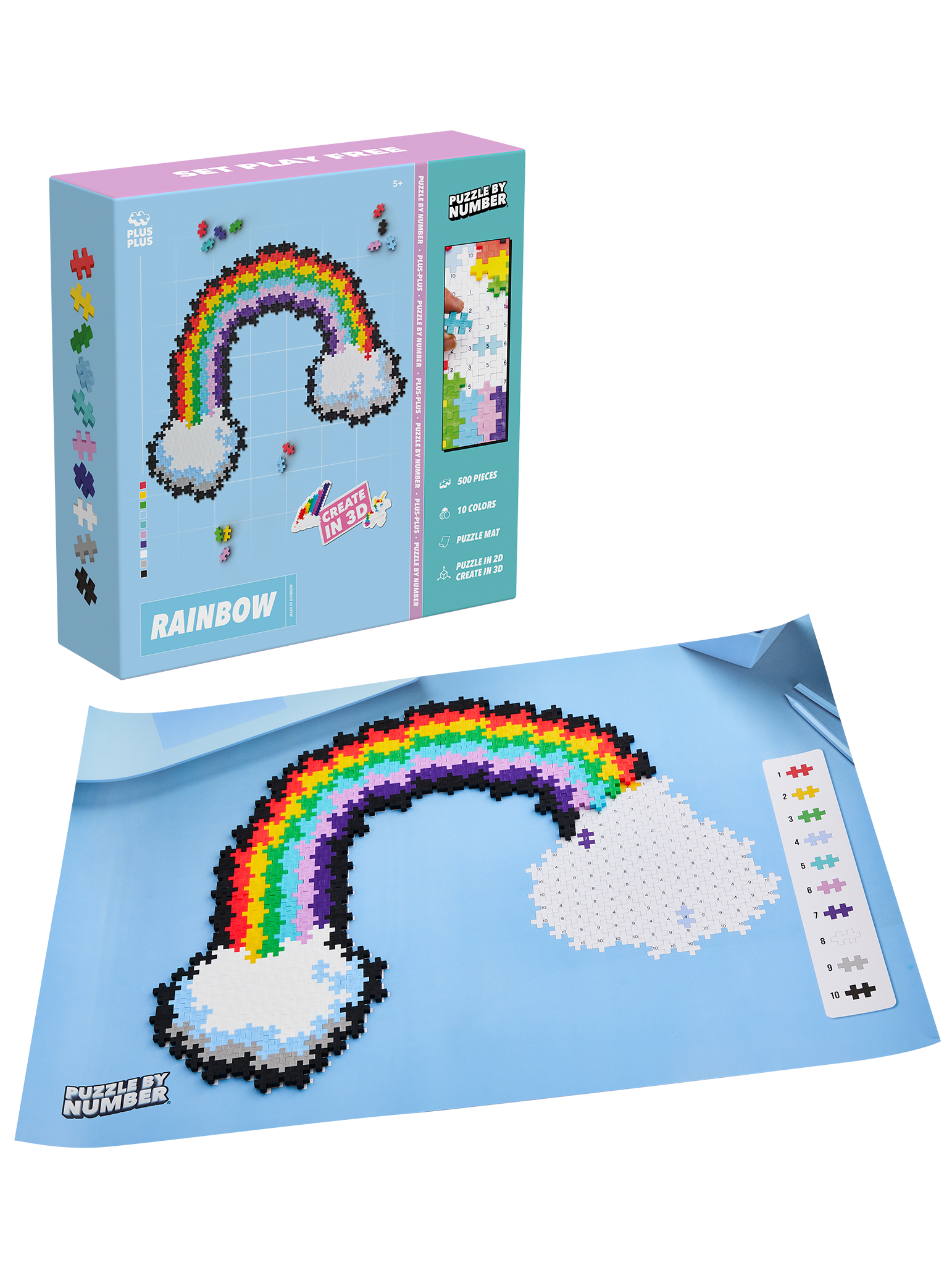 Puzzle By Number - Regnbåge