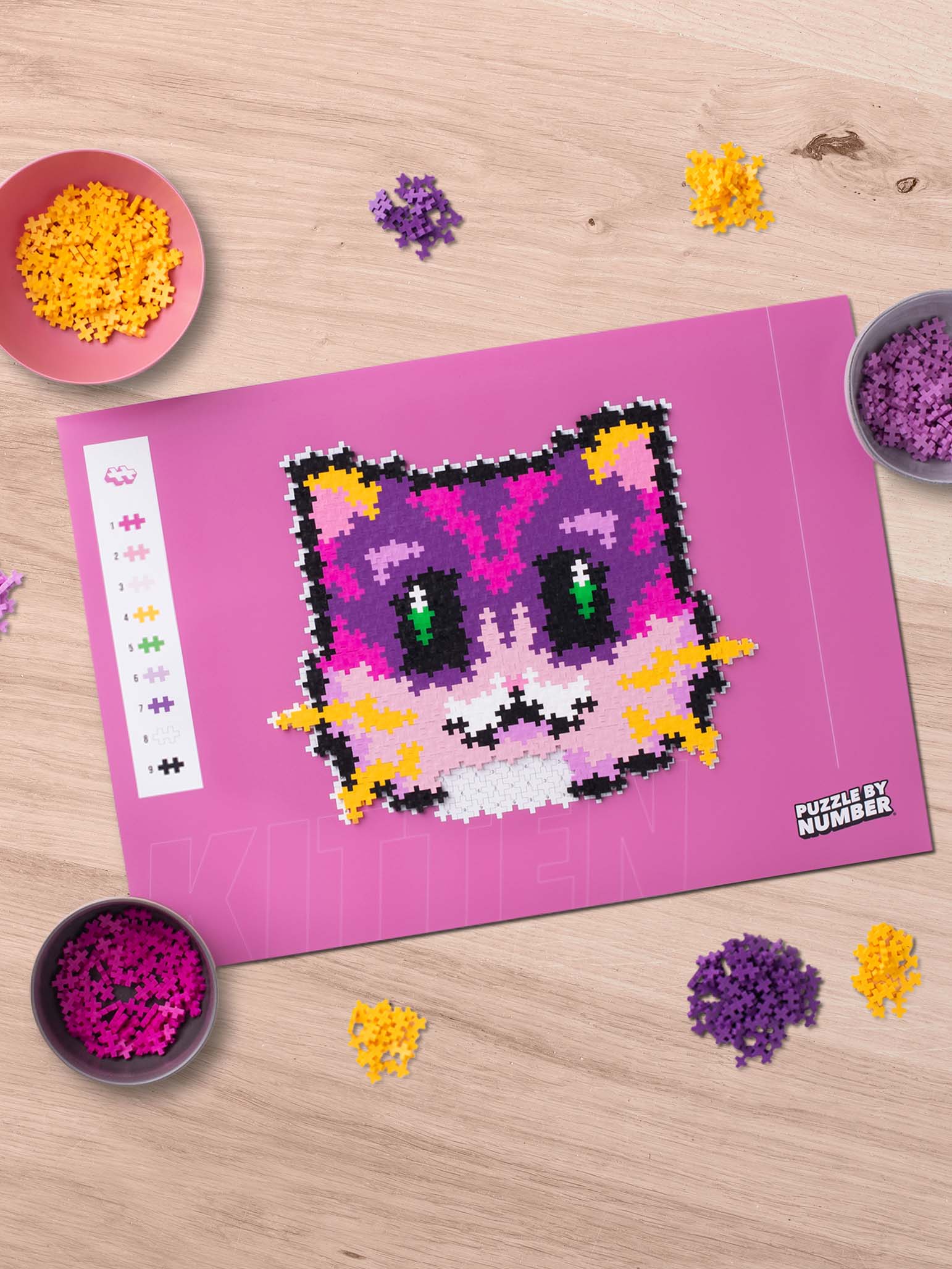 Puzzle By Number - Kattunge