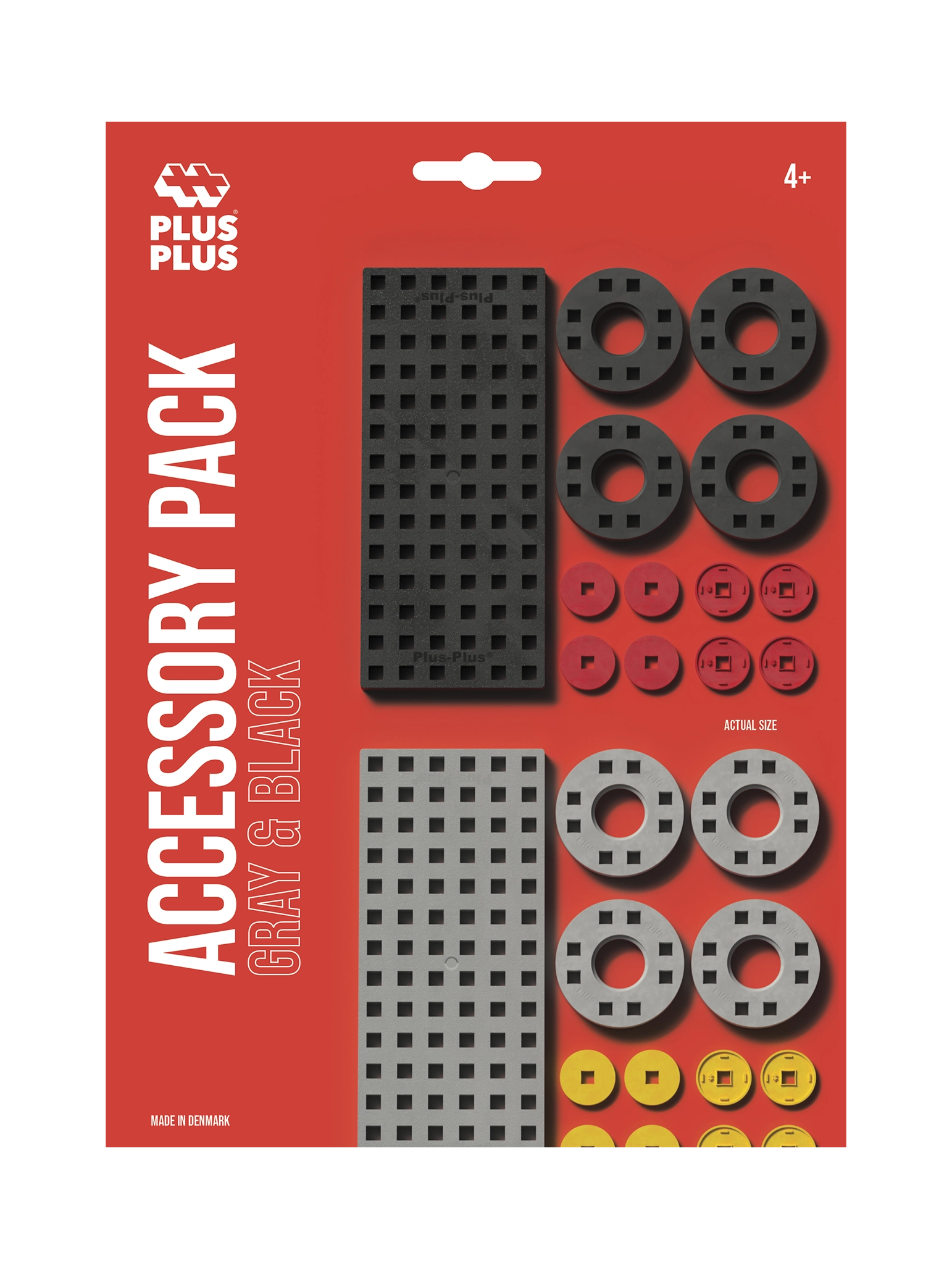 Byggplattor och Hjul - Svart & Grå