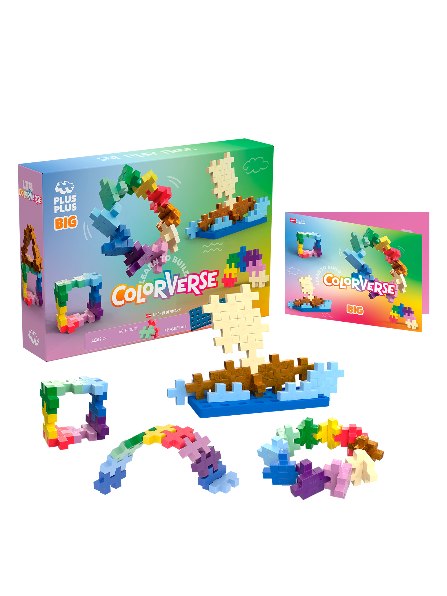 BIG Learn to Build - Colorverse - 60 stk