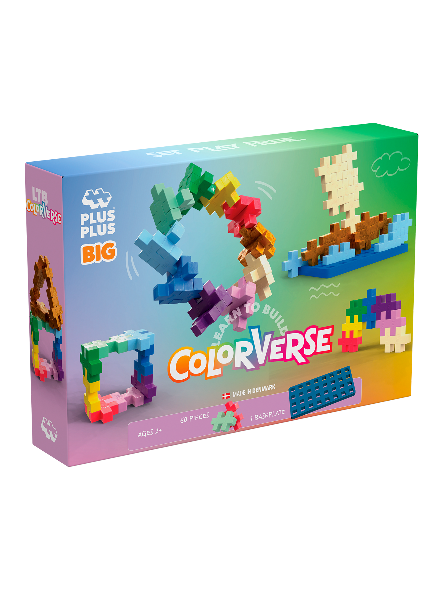 BIG Learn to Build - Colorverse - 60 stk