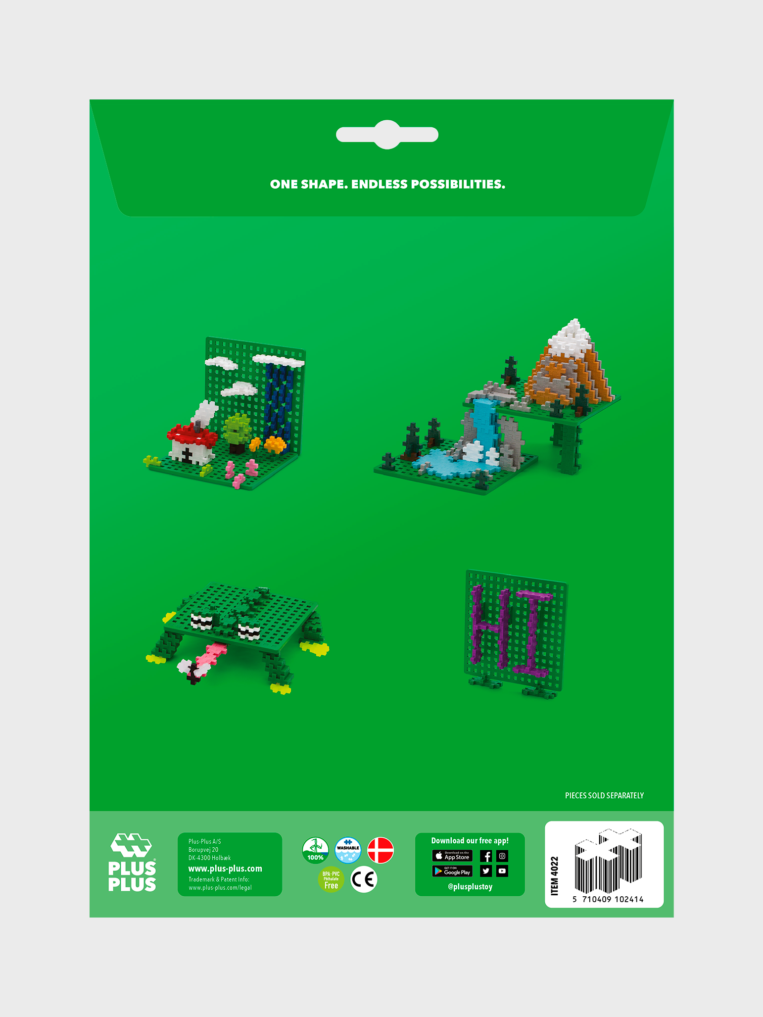 2 Byggplattor - Gröna