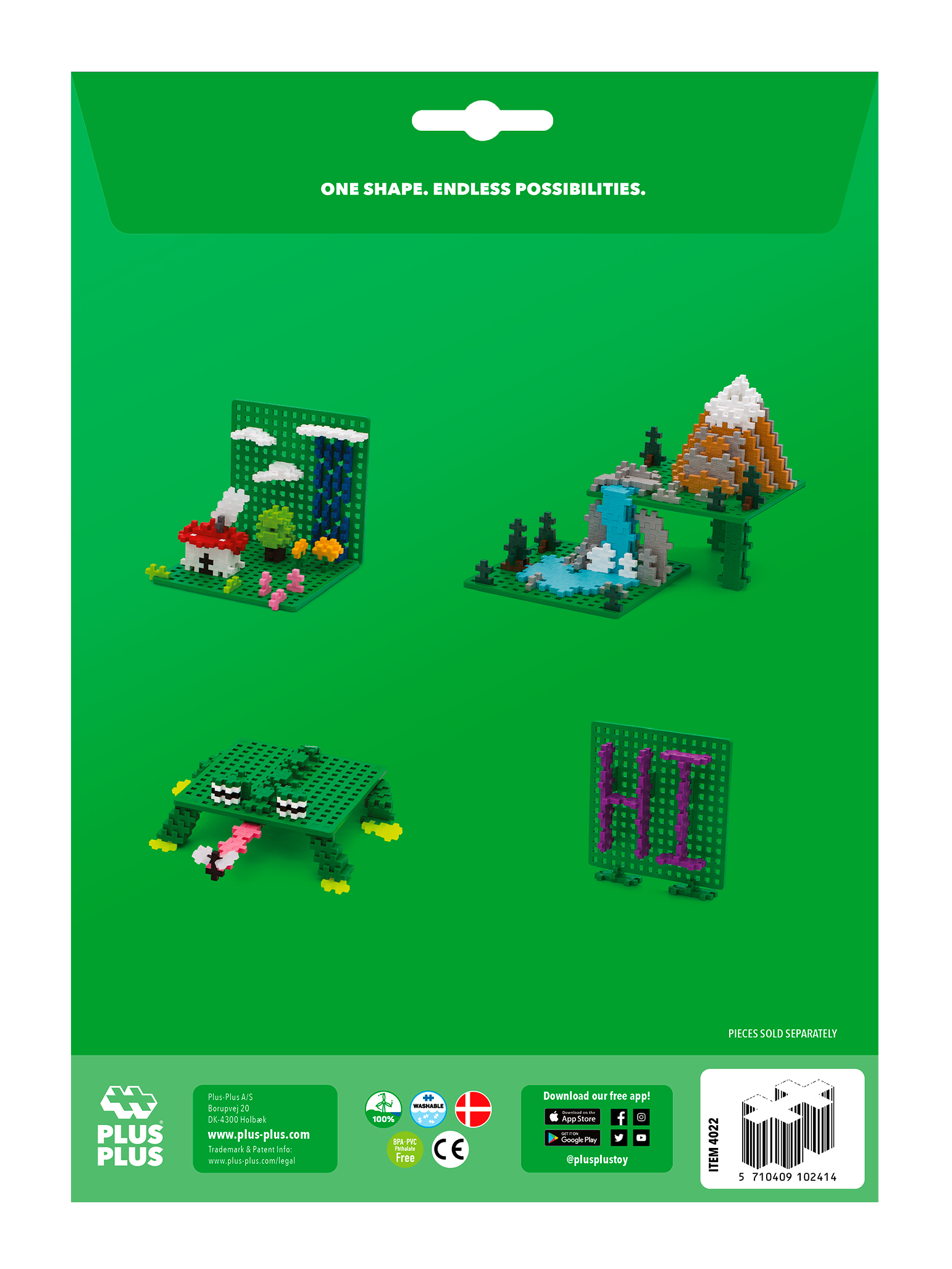 2 Byggplattor - Gröna