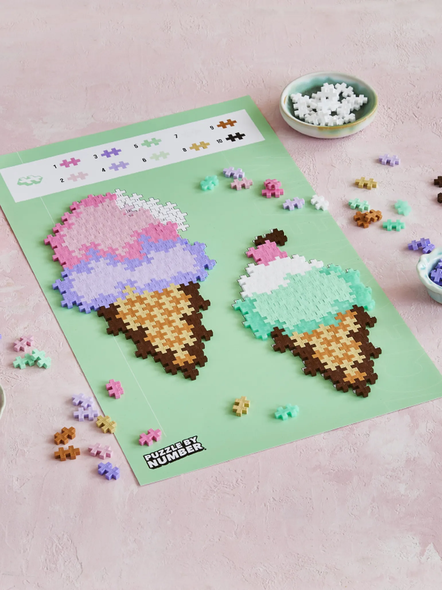 Puzzle by Number – Glassvåfflor – 250 stk