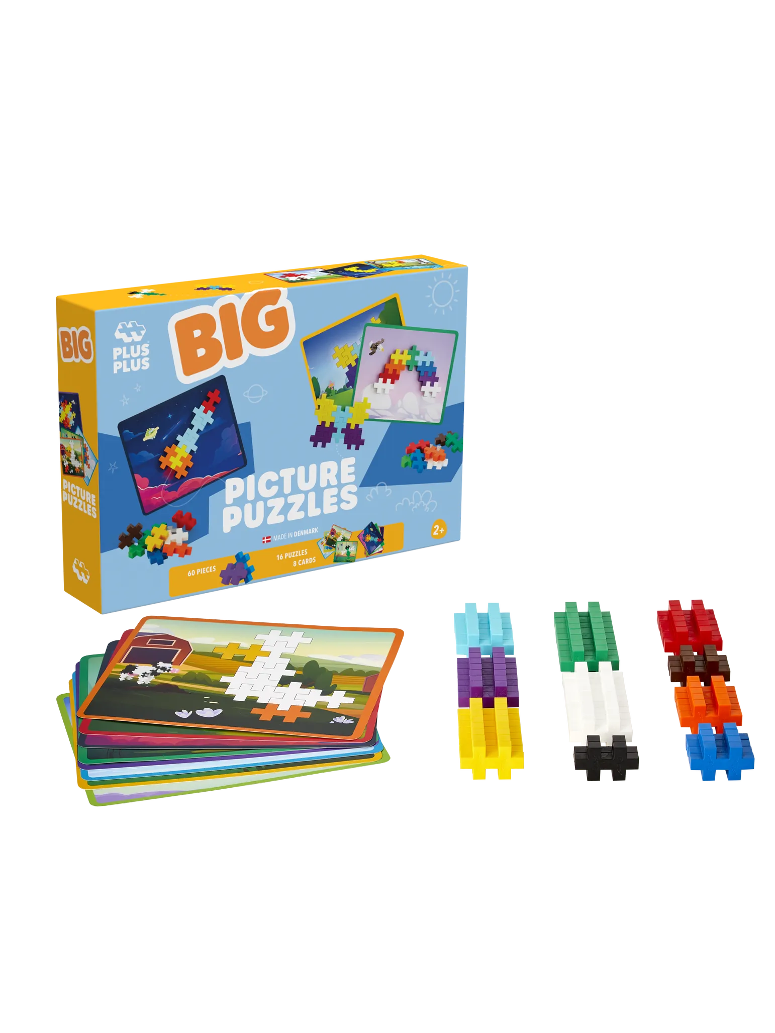BIG pussel med bildkort - 120 stk